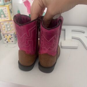 Ariat Pink and Brown Boots